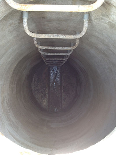 manhole after